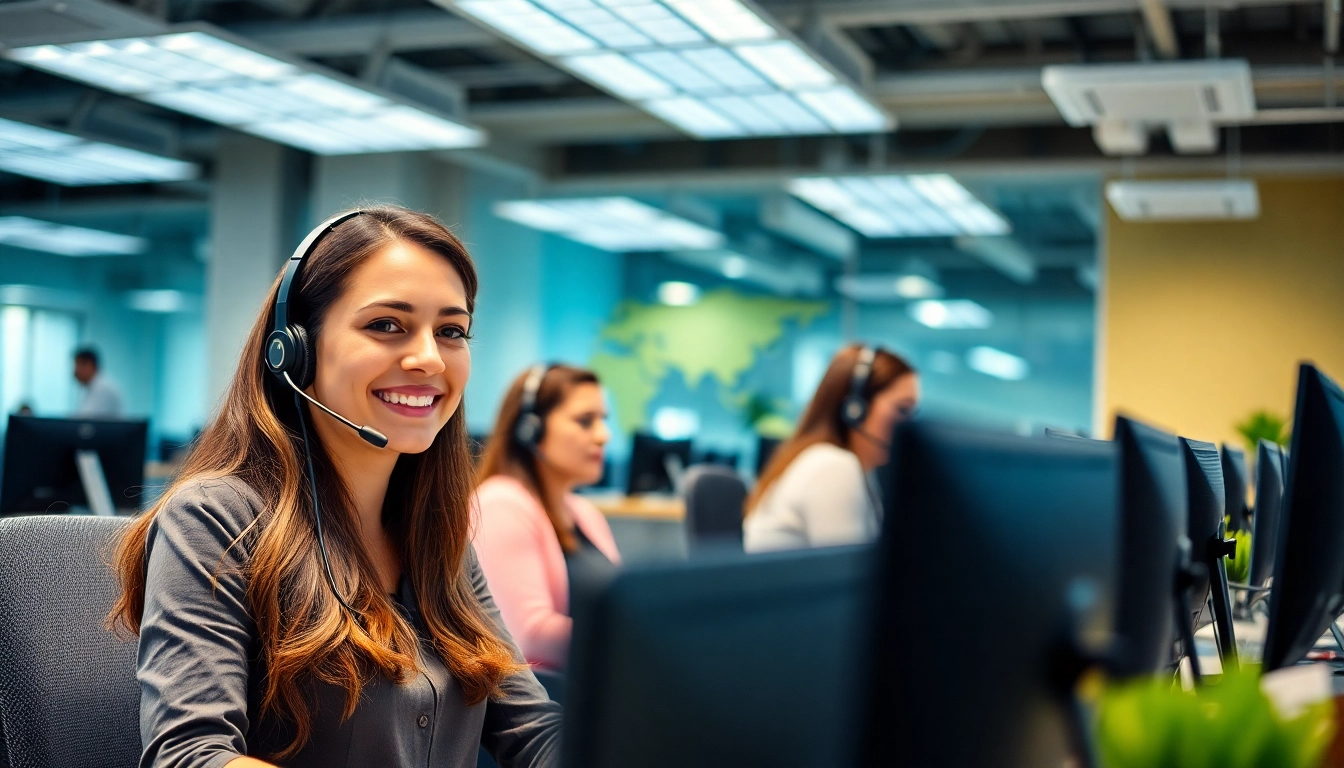 Engaged team of agents at Tijuana call centers providing outstanding customer service support.