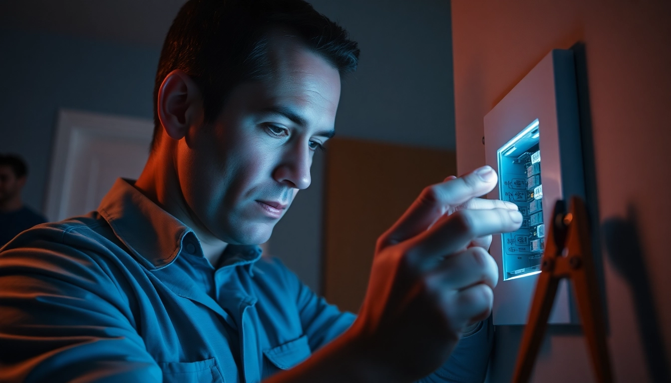 Skilled Elektriker Notdienst technician repairing a circuit breaker with precision and care.