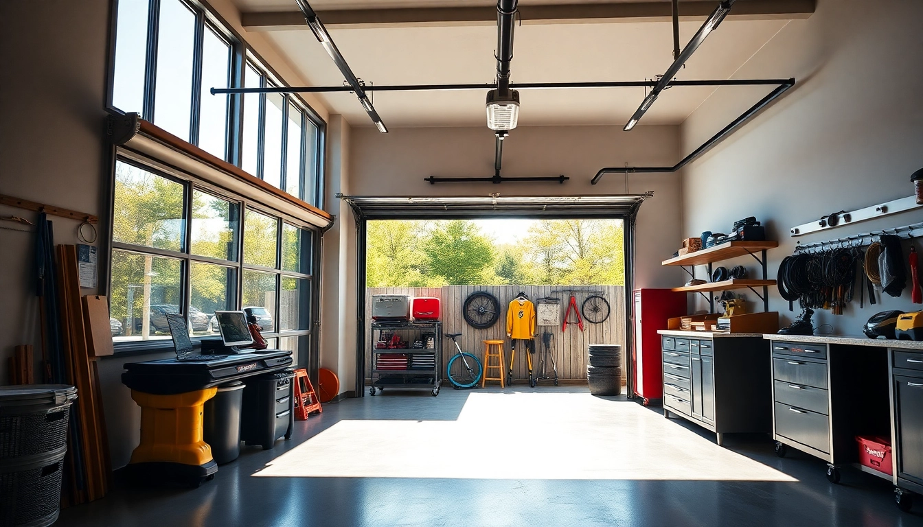 Showcase custom garages with modern designs and spacious interiors for optimized storage and functionality.