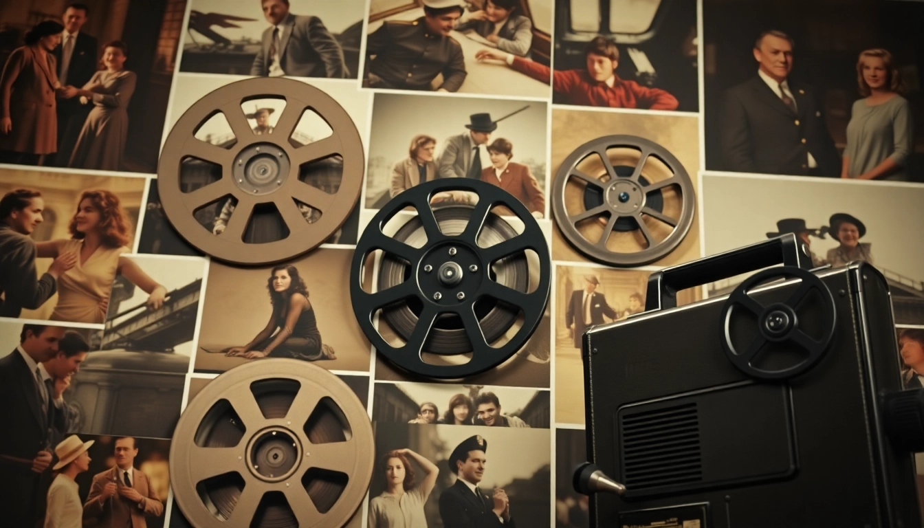 Discover a comprehensive public domain movies list featuring iconic scenes and vintage film reels.