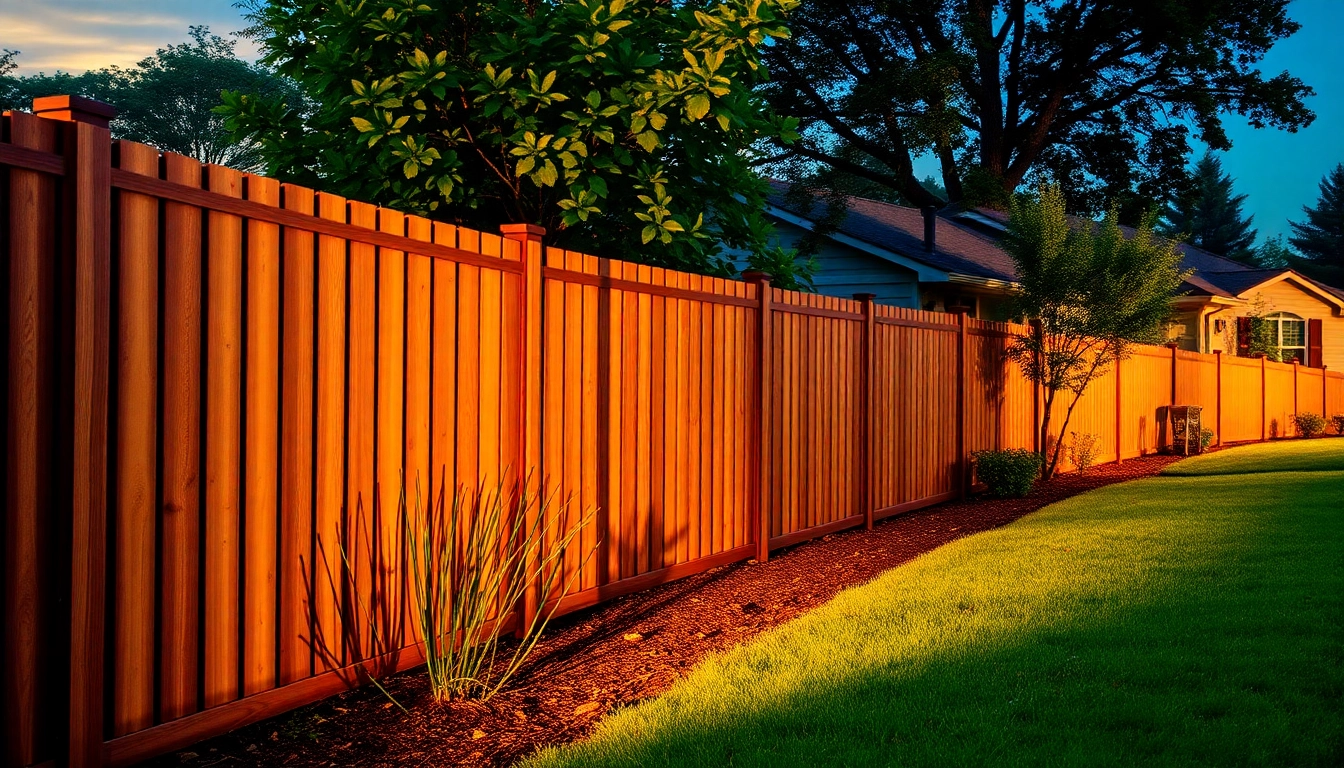 Fencing companies Manchester showcasing a professional wooden fence installation in a beautiful garden.