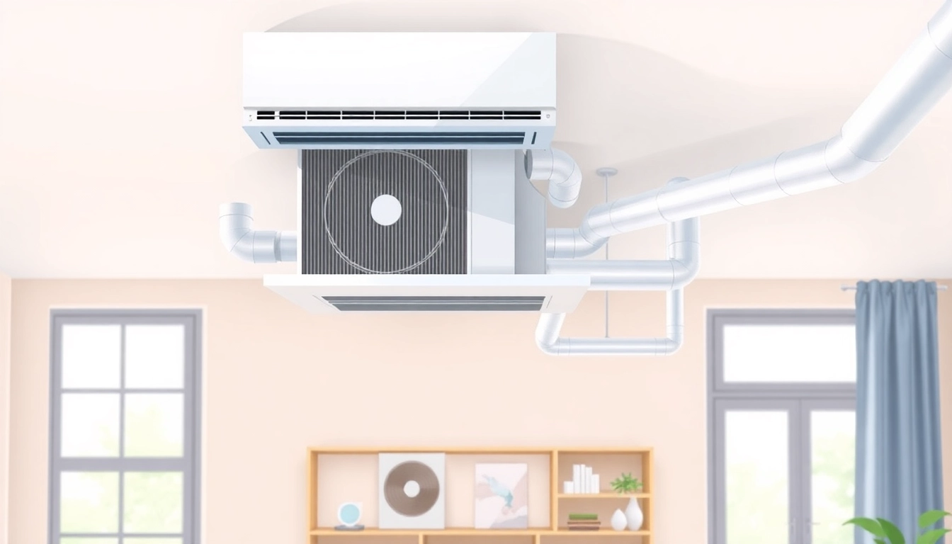 Explore what is a central air conditioner with a detailed visual of its components including ducts and vents in a home.