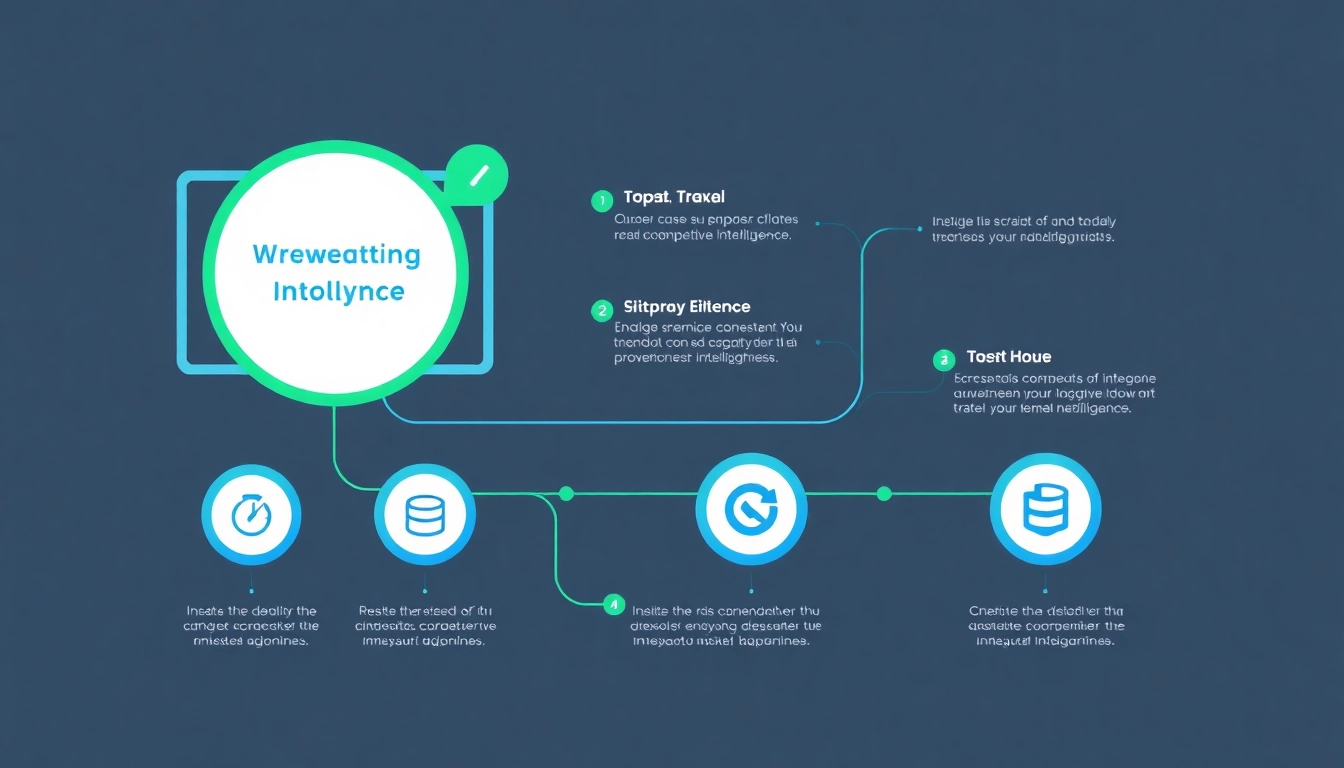 Highlight key advantages of competitive intelligence services through a visually engaging infographic with modern graphics.