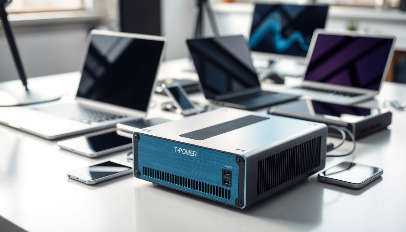 Connect your devices seamlessly with TPower, the premier power supply for electronic gadgets.