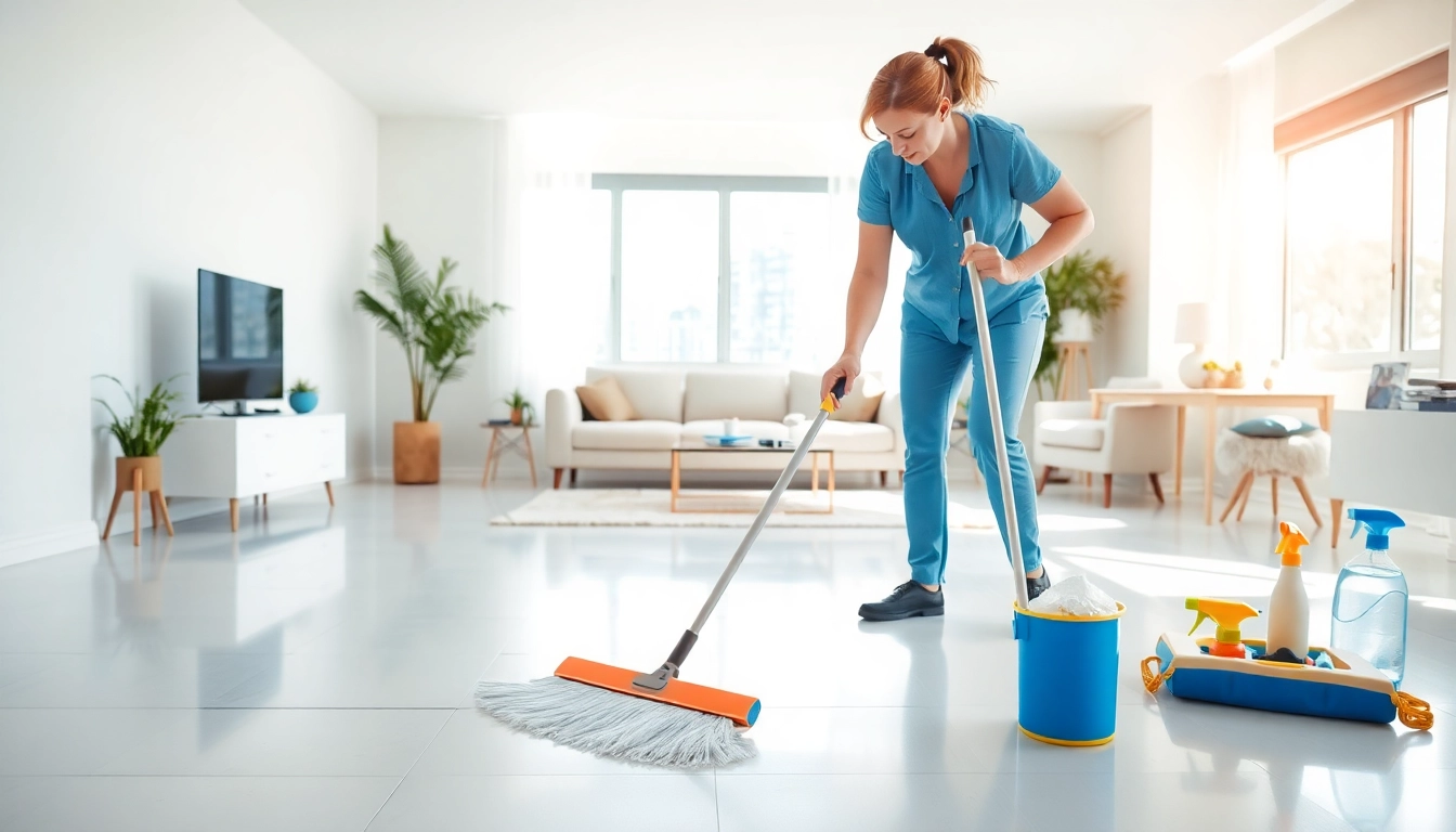 Cleaning expert performing bond cleaning Logan in an apartment, ensuring meticulous attention to detail.