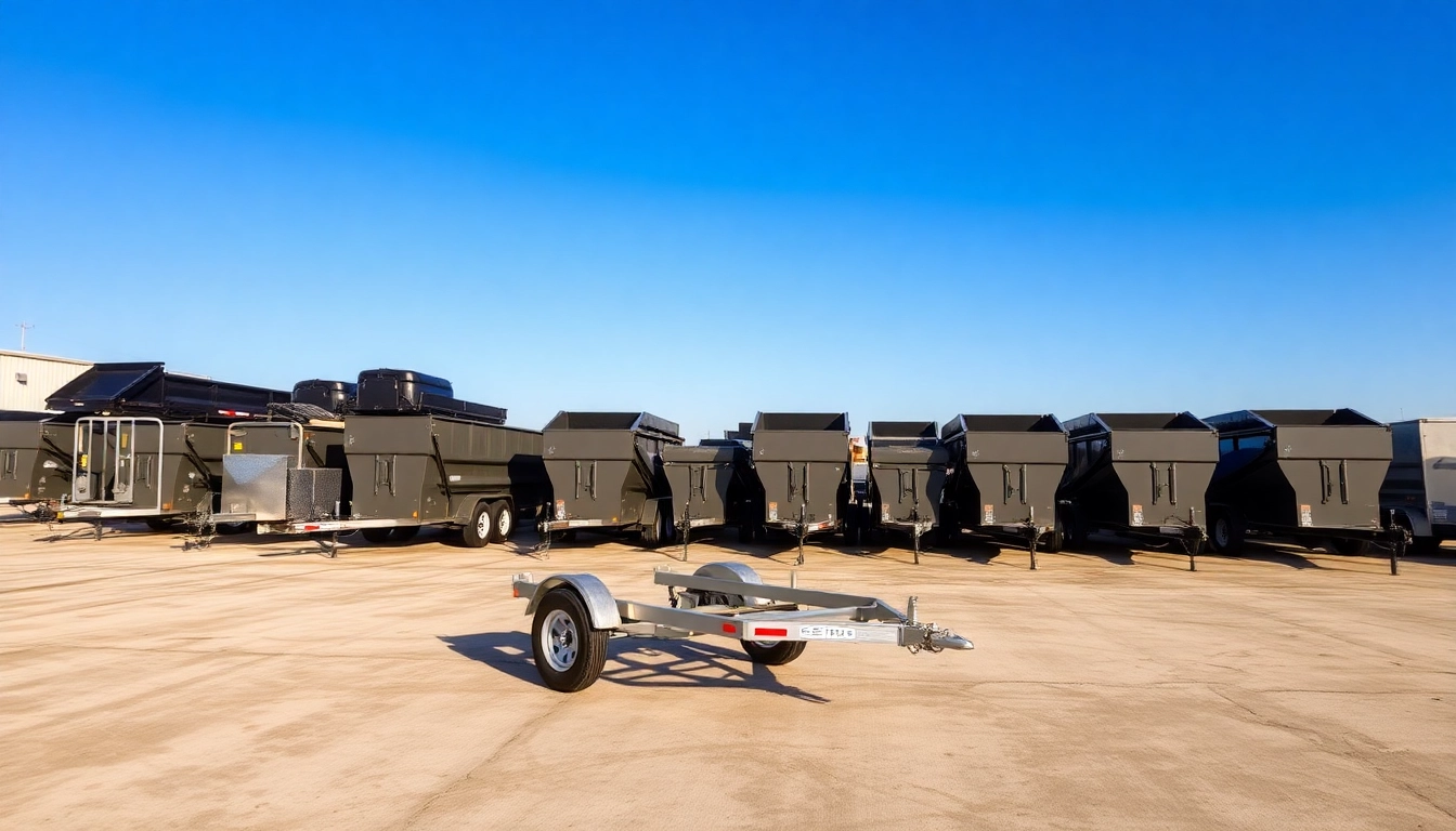 Explore high-quality dumpster trailers for sale in various models and sizes.
