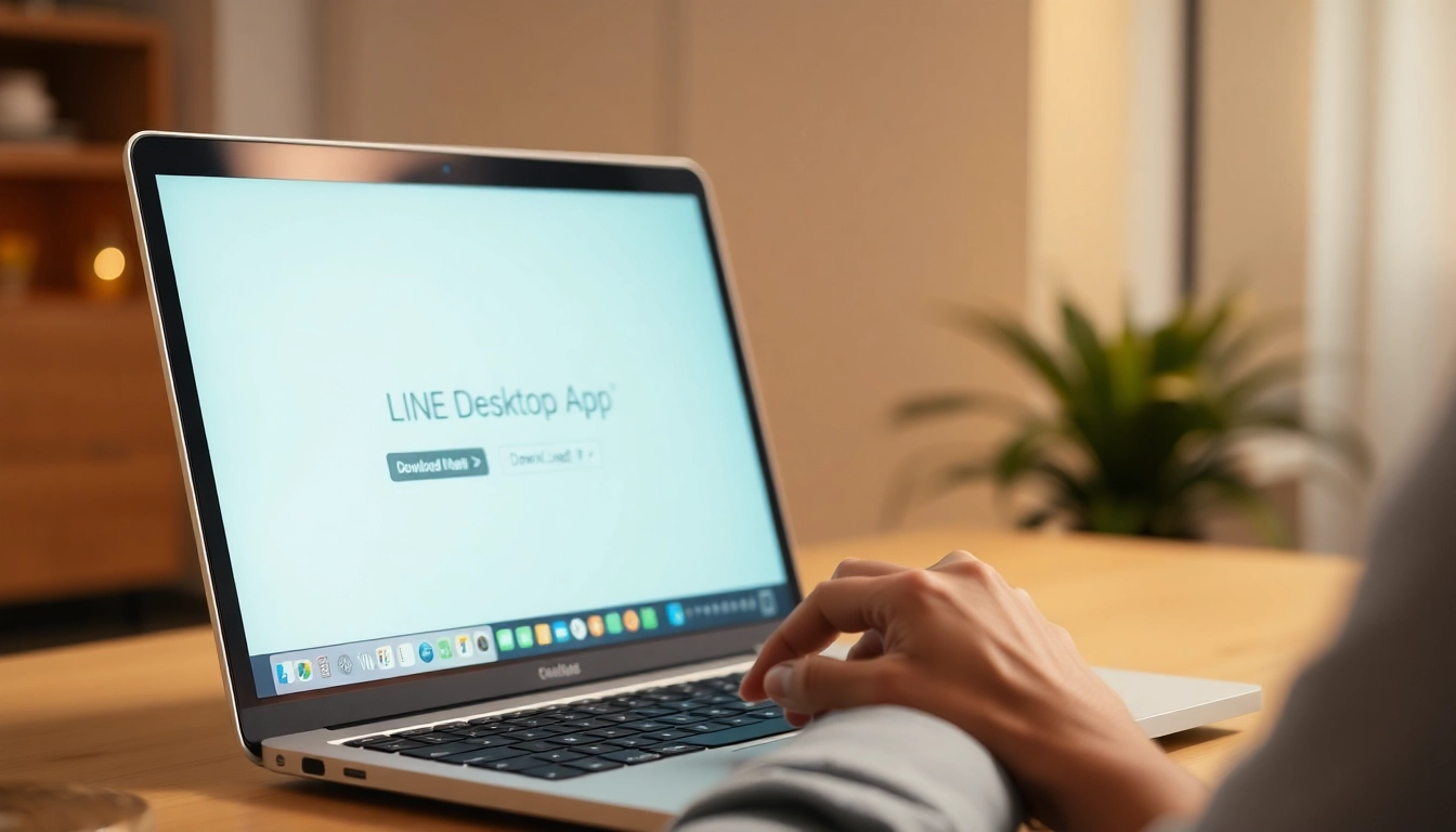 Download the LINE desktop application, showcasing a user-friendly interface and vibrant display.