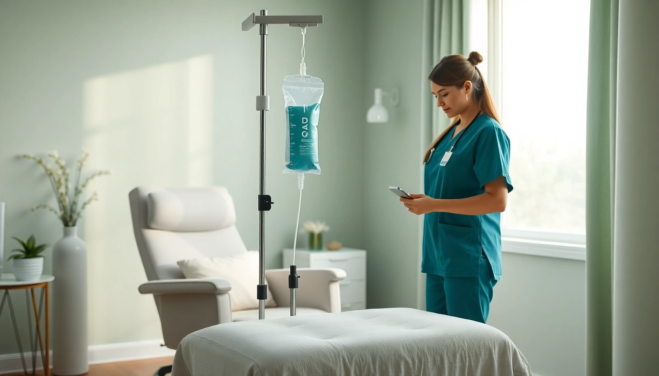 NAD IV therapy near me enhances vitality in a serene wellness clinic.