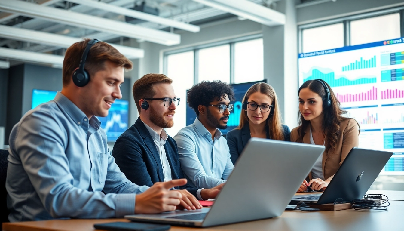 Implementing essential it support service solutions with a dedicated team in a modern office.