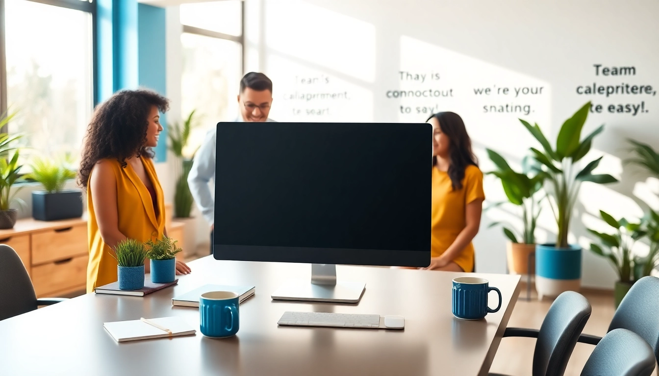 Engaging collaboration at http://Avtales.com in a bright, modern workspace.