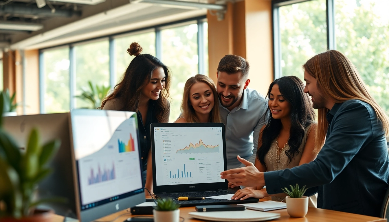 Boost your Edmonton social media marketing with a dedicated professional team collaborating effectively.