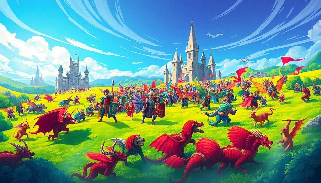 Warlords 2 download: Engaging artwork showcasing the epic fantasy battle scene from Warlords 2