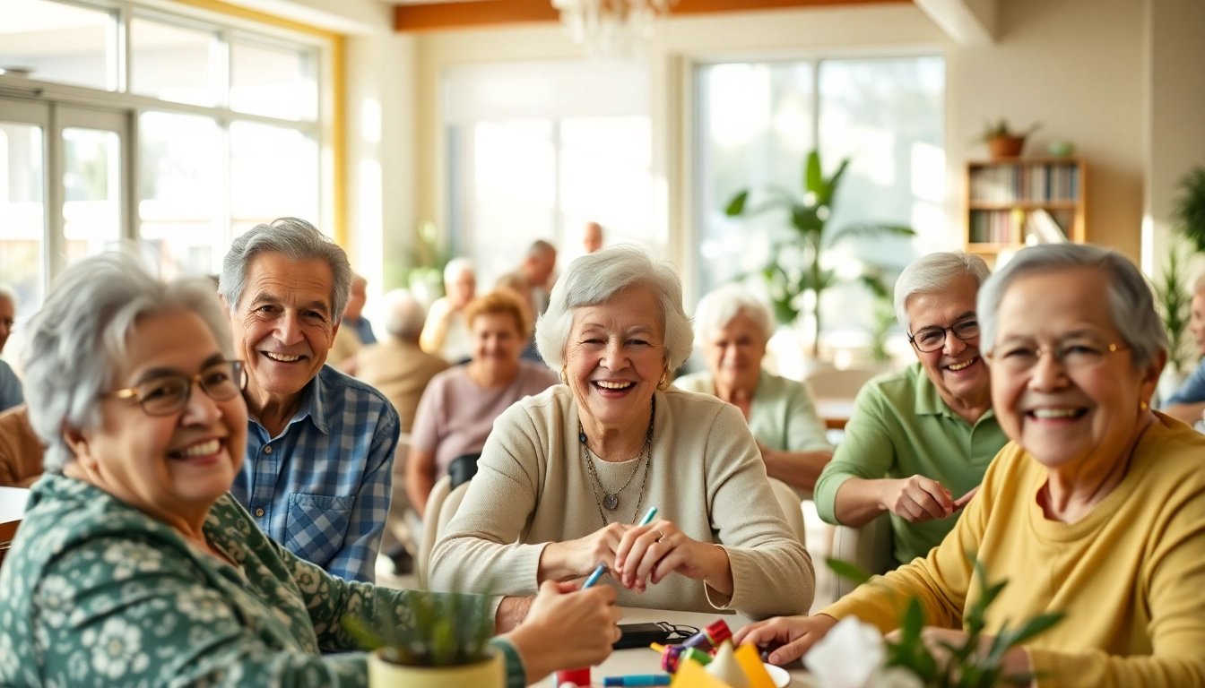 Engaged seniors enjoying activities at a senior center Las Vegas Nevada, showcasing community spirit and joy.