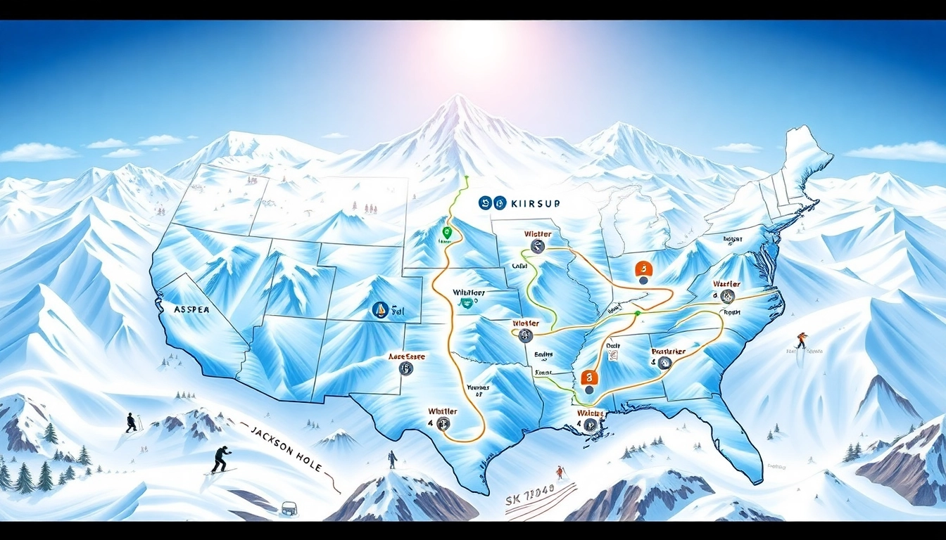 Comprehensive Overview of the Ski Map of USA: Your Guide to Top Ski Resorts