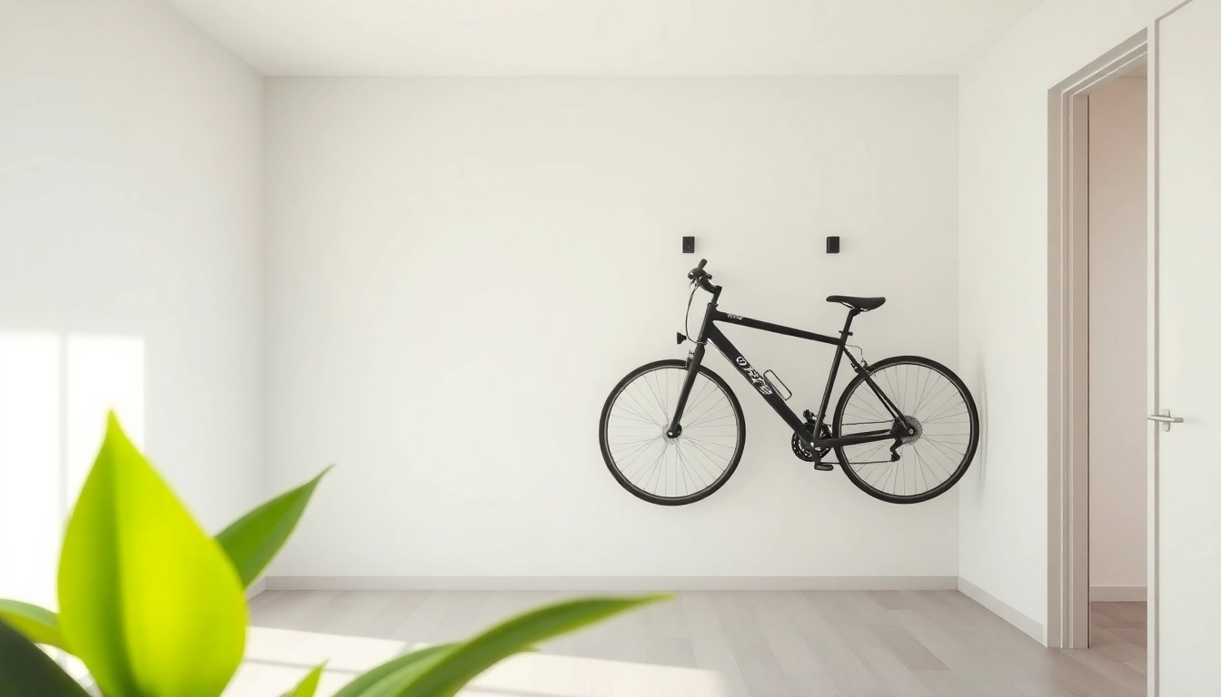 Maximize space with efficient Apartment bike storage solutions in a stylish urban apartment.
